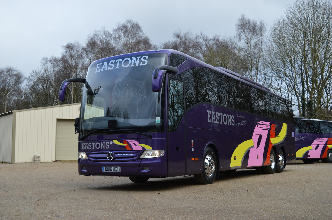 Platinum 53 Seat Mercedes Benz Tourismo coach for private hire from Eastons